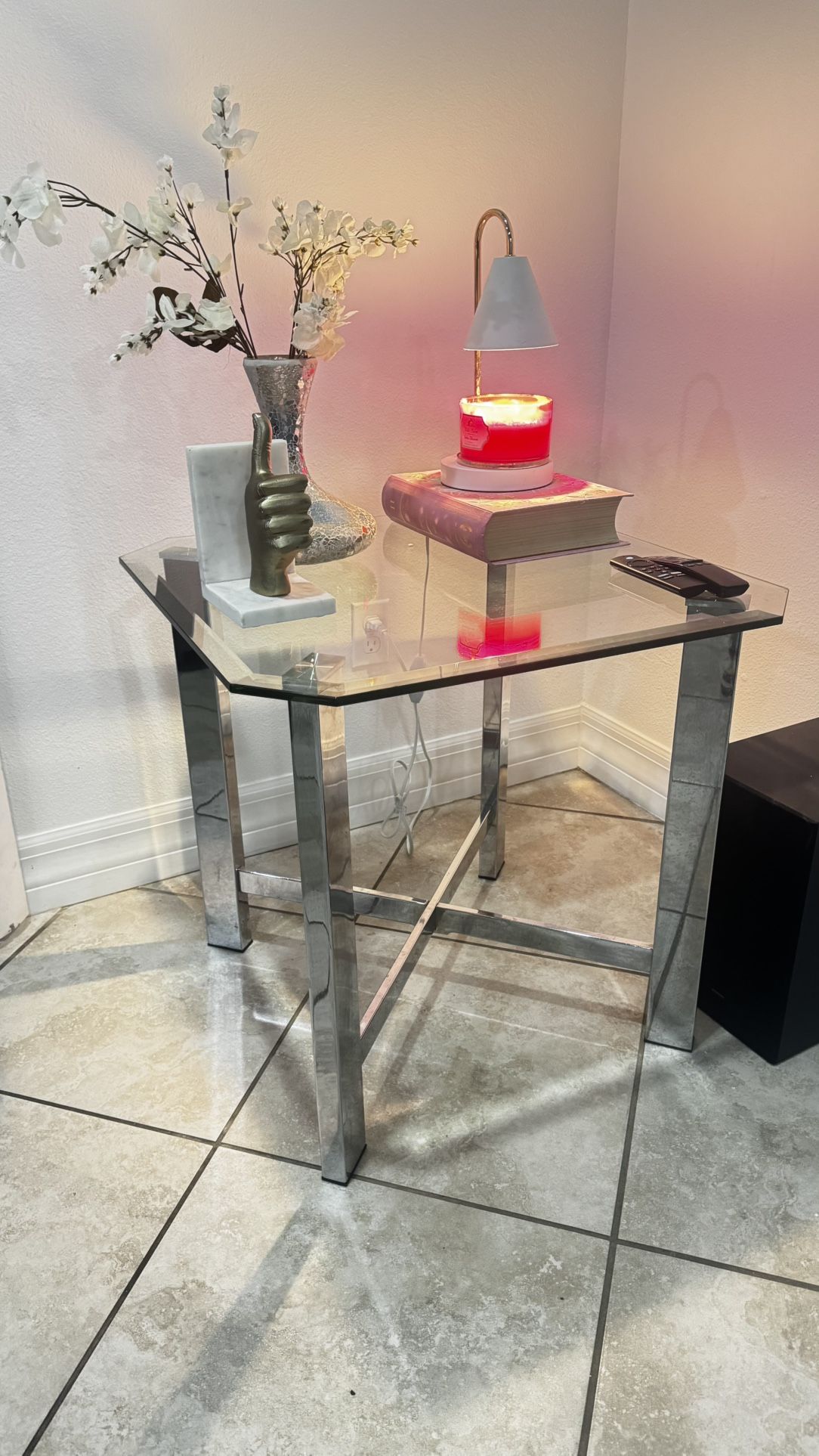 End Table Teagan Chrome