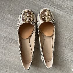 Tory Burch snakeskin  ballet flats