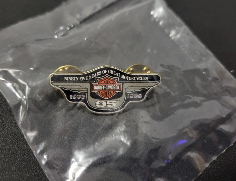 Vintage 1998 Harley-Davidson 95th Anniversary Commemorative Lapel Pin