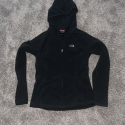 North Face hooded jacket fleece 