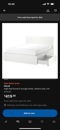 IKEA Malm Queen Bed Frame