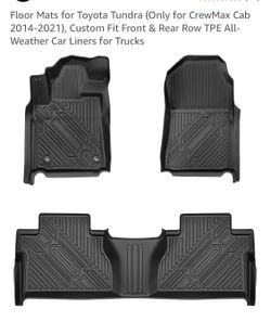 Floor Mats for Toyota Tundra (Only for CrewMax Cab 2014-2021), 