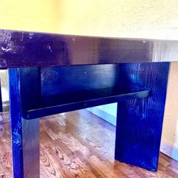 Rustic wood table