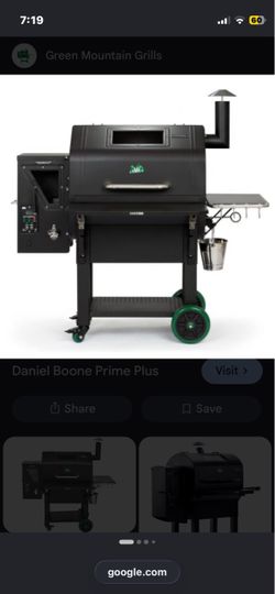Daniel Boone Green Mountain pellet Grill prime Large 2.0 with rotisserie, pizza oven and cover