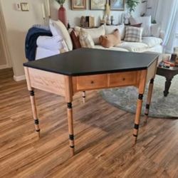 Newly Refinished Ethan Allen Corner Desk
