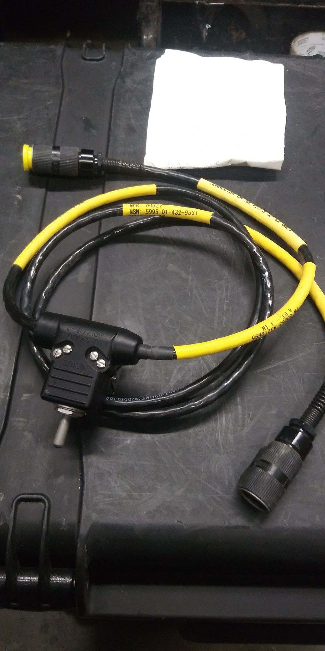 Cable Assy-An/Vic-3 to Sincgars Radio Interface 80063-A3210695 PTT **6ft-3in**