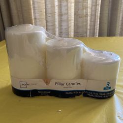 3-ok  Pillar Candles