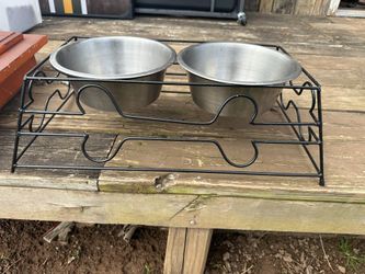 Dog Bowls With Stand 