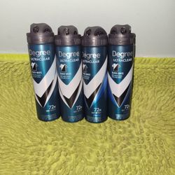 4 Degree Deodorants 3.8oz 72hr Dry Spray