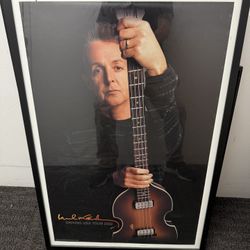 Paul McCartney Framed Picture.
