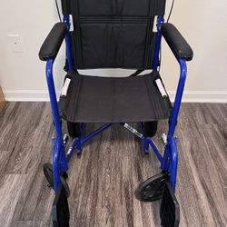 Price Reduced! Medline Lightweight  Foldable Transport Chair