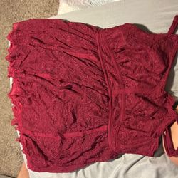 Burgundy Dress