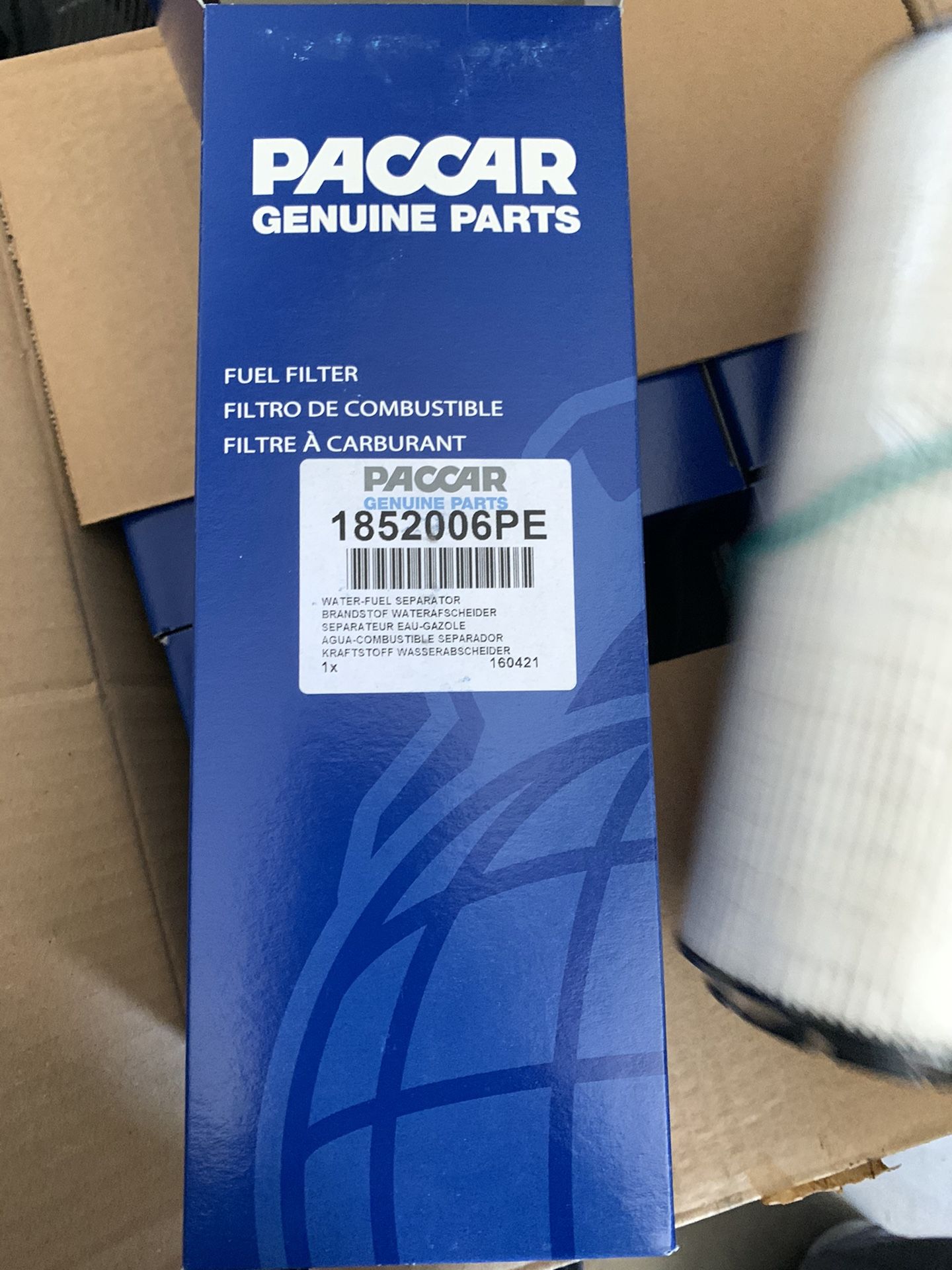 Fuel filter for semi