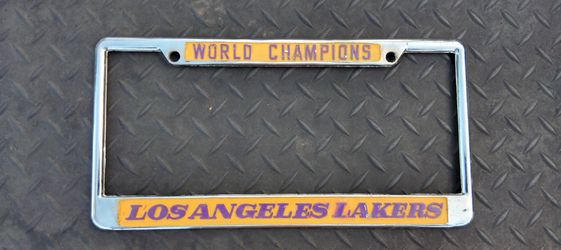 Lakers license plate frame