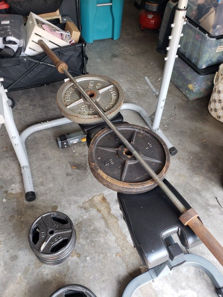 Weight Set And Bench