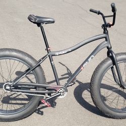 Sun Spider A/T aluminum 4”wide tires, two speed, Crank-Bros pedals, Spider tires, New!