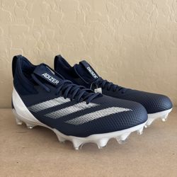 Adidas SM Adizero Impact Men's 14 White/Navy Football Cleats 