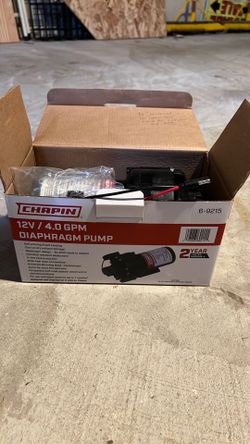 NEW Chapin 12V 4.0 GPM Diaphragm Pump (Model 6-9215) - Open Box