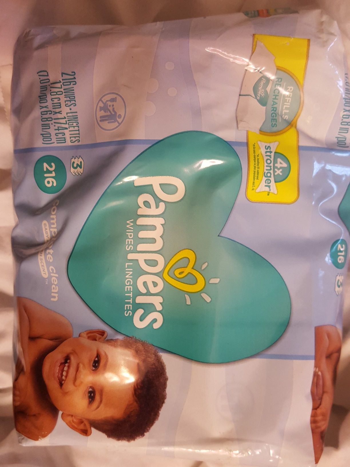 Pampers refill wipes NEW