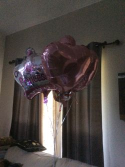 Six balloons, Princess and happy birthday theme