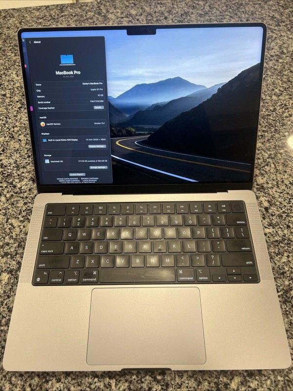 14” MacBook Pro 2021 1TB Ssd M1