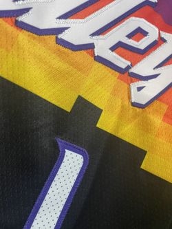 Devin Booker Black Phoenix Suns The Valley City Jersey Size Large