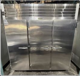 STEAL DEAL FREEZER (TRAULSEN, TOP BRAND) THREE STAINLESS STEEL FREEZER
