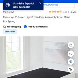 Metal Box Spring (Queen)