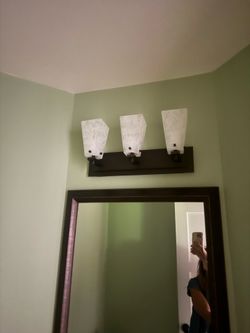 three-light bathroom vanity light