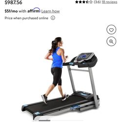 XTERRA TRX3500 Folding Motorized Treadmill with Bluetooth FTMS, Handlebar Control Buttons, Built-In Speaker and Audio-Jack