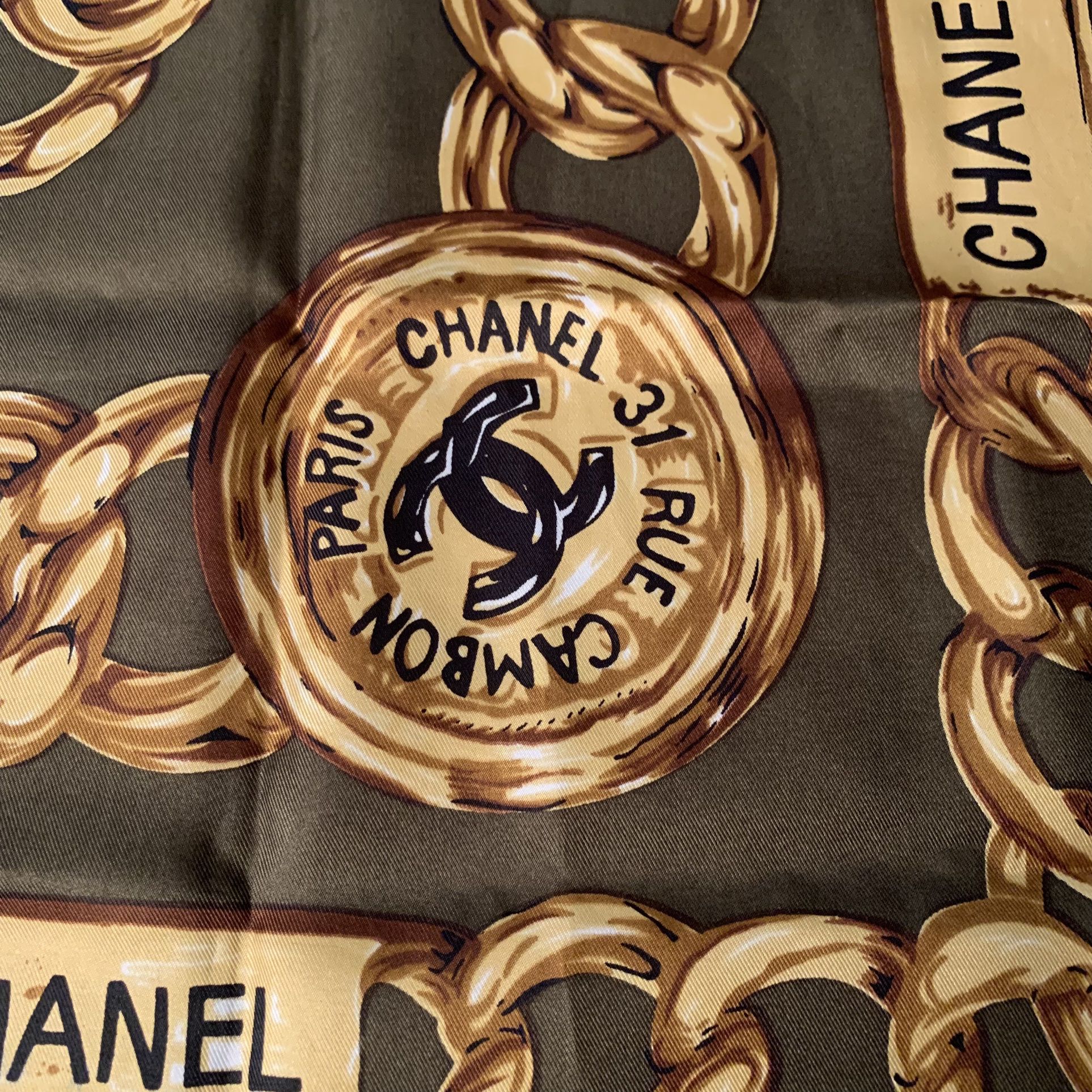 CHANEL Scarf Paris 31 Rue Cambon 33” Square for Sale in Long Beach,  California - OfferUp