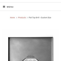 Flat Top Grill - For 30" in counter cooktop
