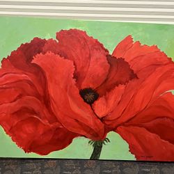 36” X 24” Hand Painted Art Piece