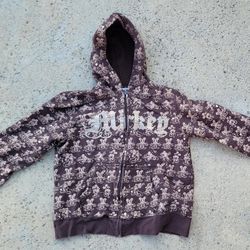 Disney Mickey Mouse All Over Youth Full-Zip Hoodie 