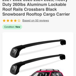 BMW X-3 New Roof Racks W/Keys.  18-26” 