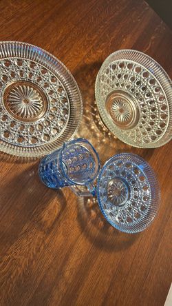 Vintage Indiana Button & Cane 4 Pc set