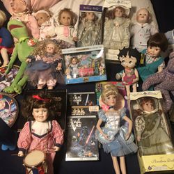 Collectible, dolls, and toys