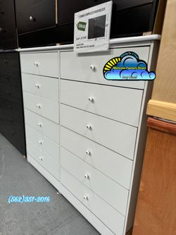 White 12 drawer dresser compressed blanco mueble Comoda