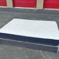 New Full Size Mattress With Box Spring set Plush Matrimoniales 