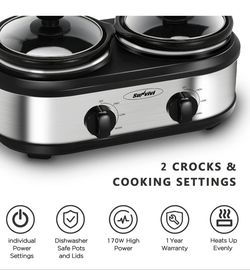 Slow Cooker, Dual and Triple Slow Cooker Buffet Server Multiple