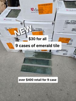 New 9 cases of tile  only $30 for all
