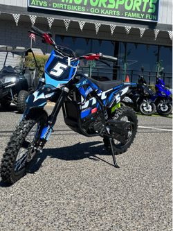 2026 MotoTec E-Bike Pro 60V Blue