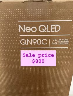 Samsung - 75” Class QN90C Series Neo QLED Mini LED 4K UHD Samsung  Smart Tizen TV