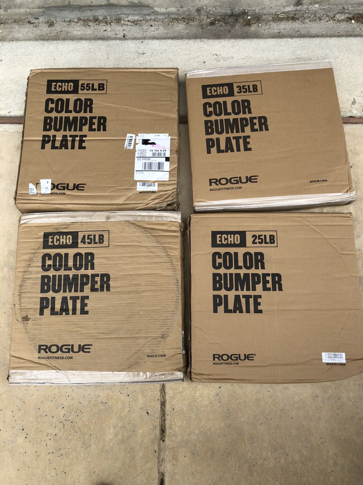 Rogue echo color bumpers brand new