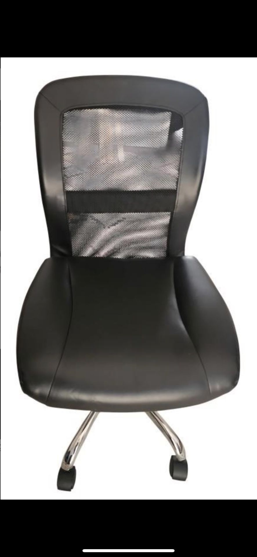 Leather Mesh Cushion Office Chair