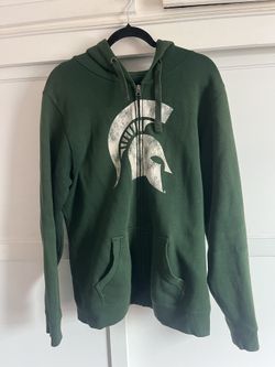 Green Spartan Zip Up Hoodie Women’s XL