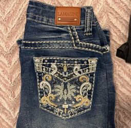 Lamasini Premium Jeans Embroidered Pocket