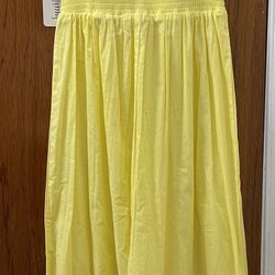 Junior Girls Long Yellow Dress 