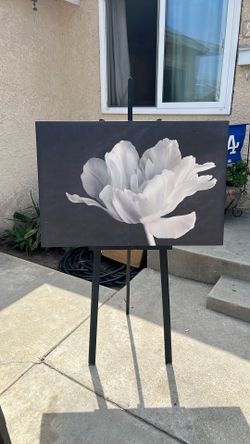 Black and white canvas picture