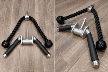 Tricep Rope Cable Attachment with Handles